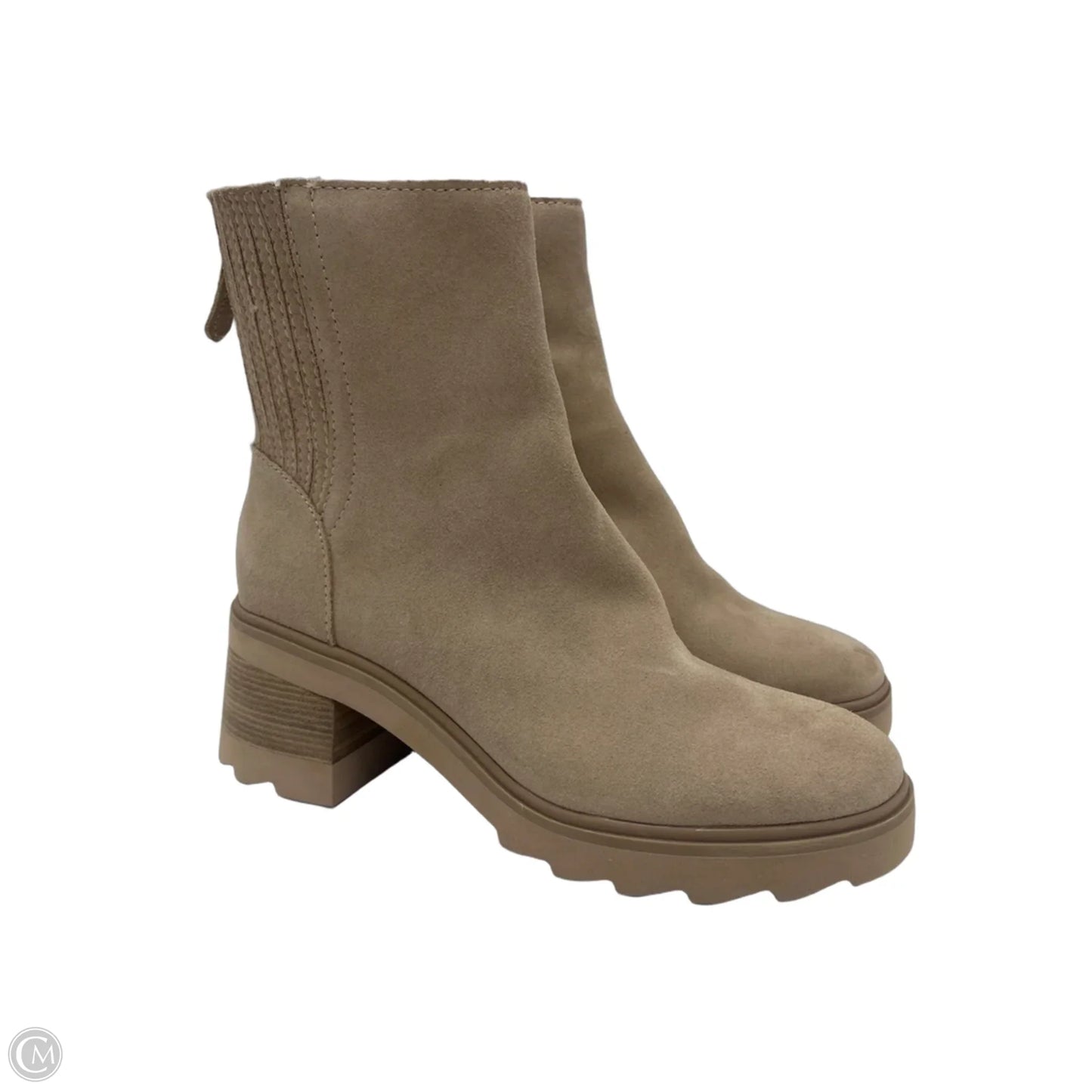 Boots Ankle Heels By Dolce Vita In Taupe, Size: 7.5