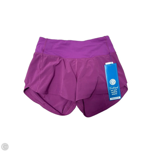 Athletic Shorts By Lululemon In Purple, Size: Xs