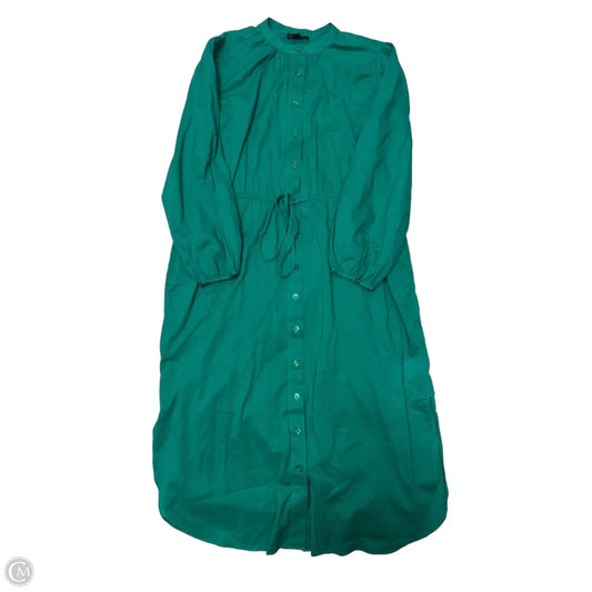 Dress Casual Midi By J. Crew In Green, Size: Xs