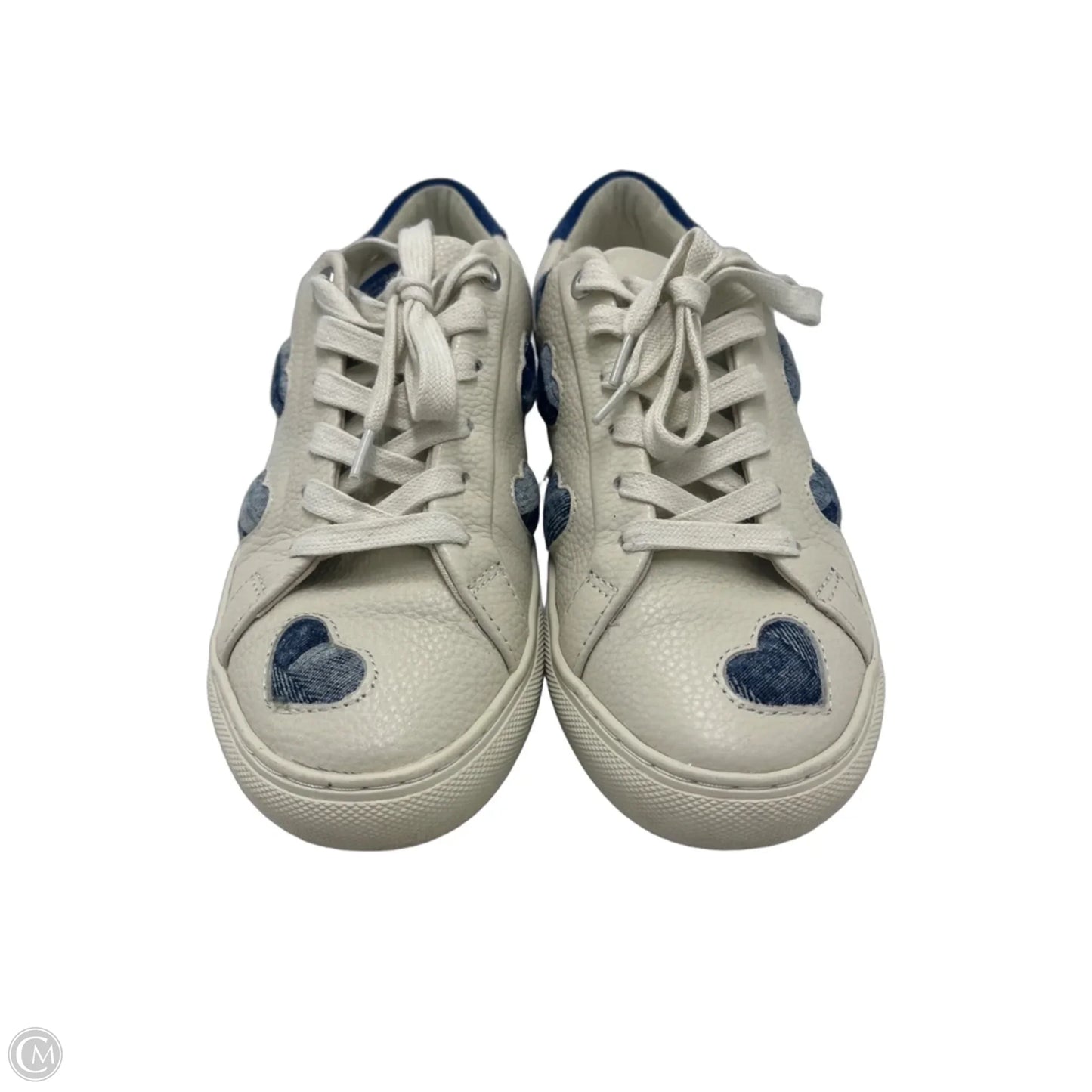 Shoes Designer By Kurt Geiger In Blue & White, Size: 7.5 (38)