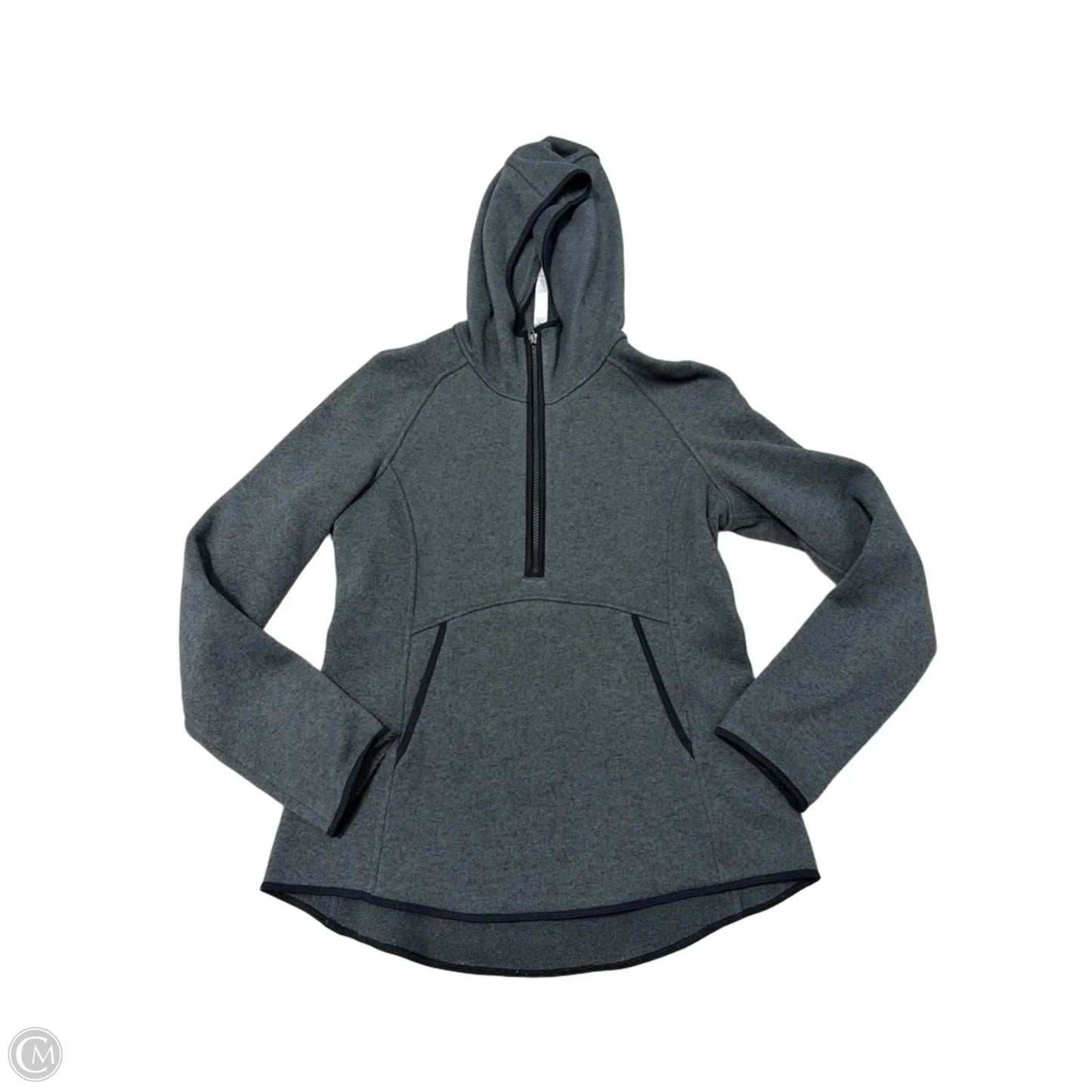 Sweatshirt Hoodie By Lululemon In Grey, Size: M