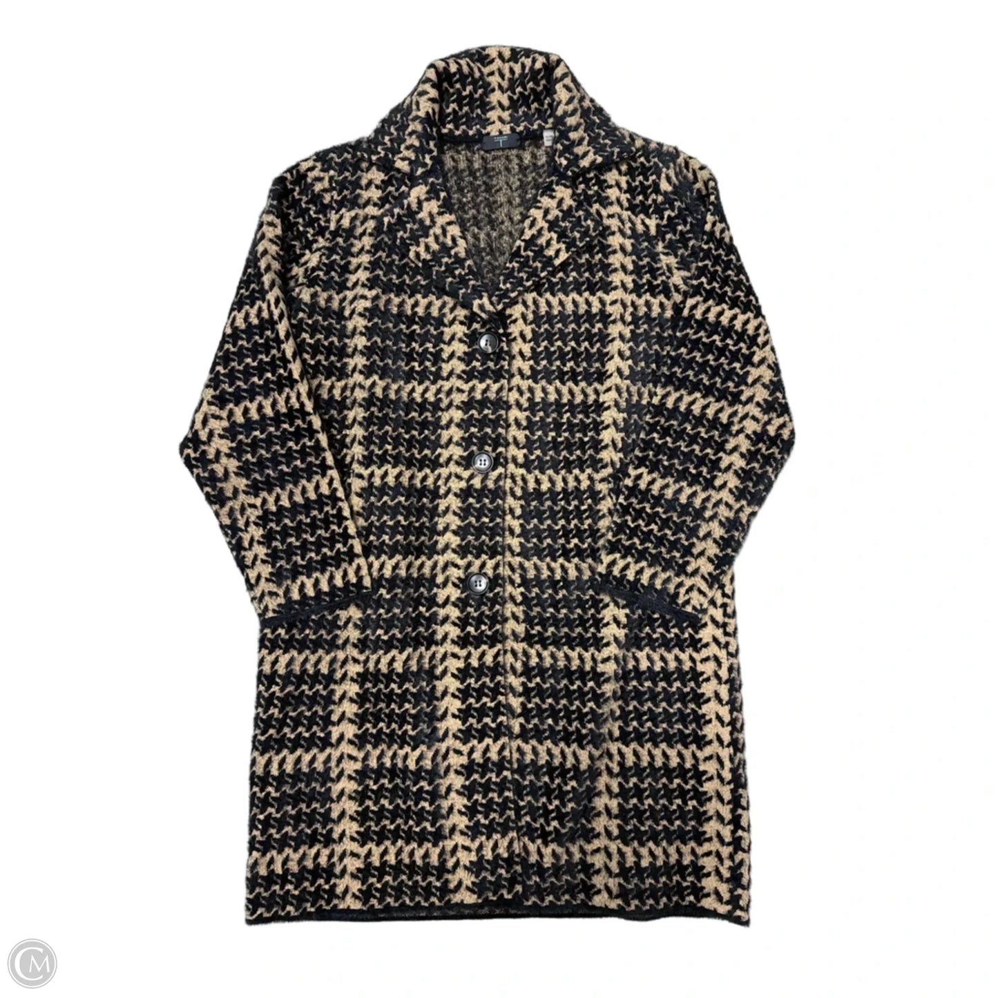 Coat Faux Fur & Sherpa By T Tahari In Brown & Gold, Size: Xl