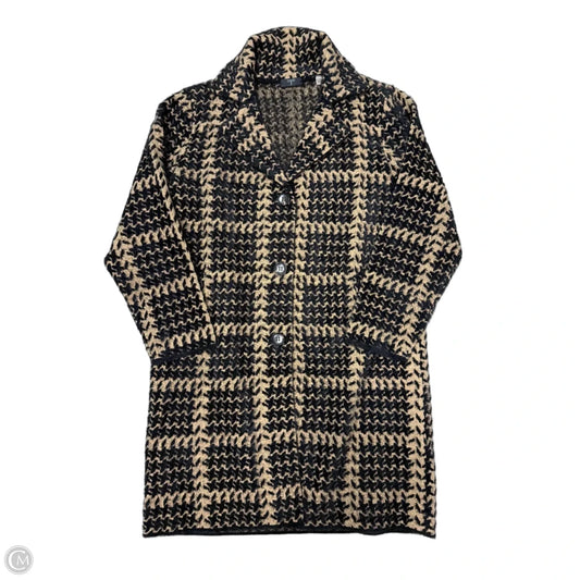 Coat Faux Fur & Sherpa By T Tahari In Brown & Gold, Size: Xl