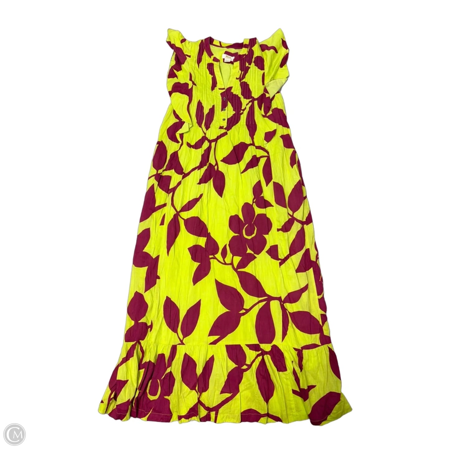 Dress Casual Maxi By Maeve In Green & Pink, Size: S