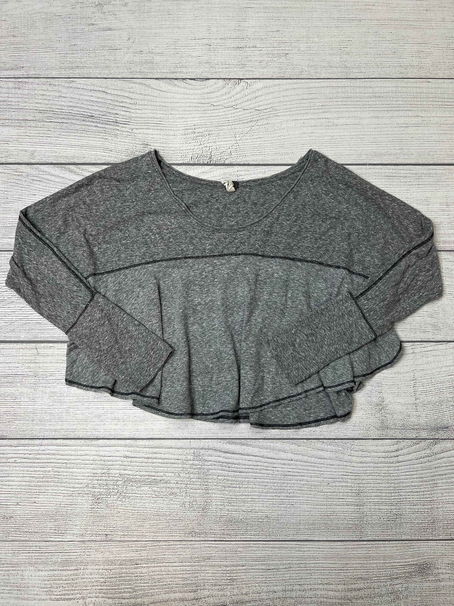 Grey Top Long Sleeve Basic We The Free, Size Xs