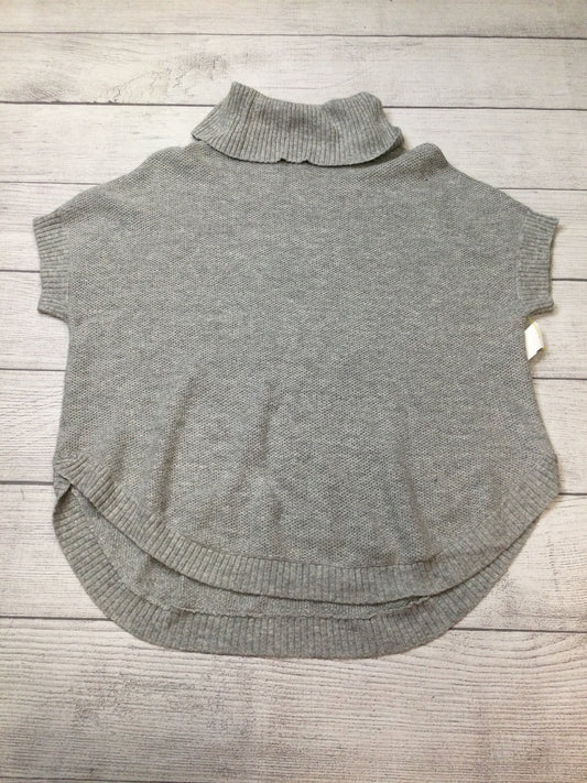 Sweater Short Sleeve By Ann Taylor In Grey, Size: L