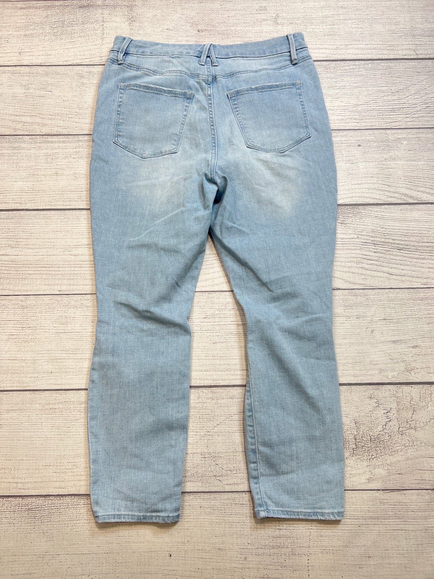 Jeans Straight By Good American In Blue Denim, Size: 14