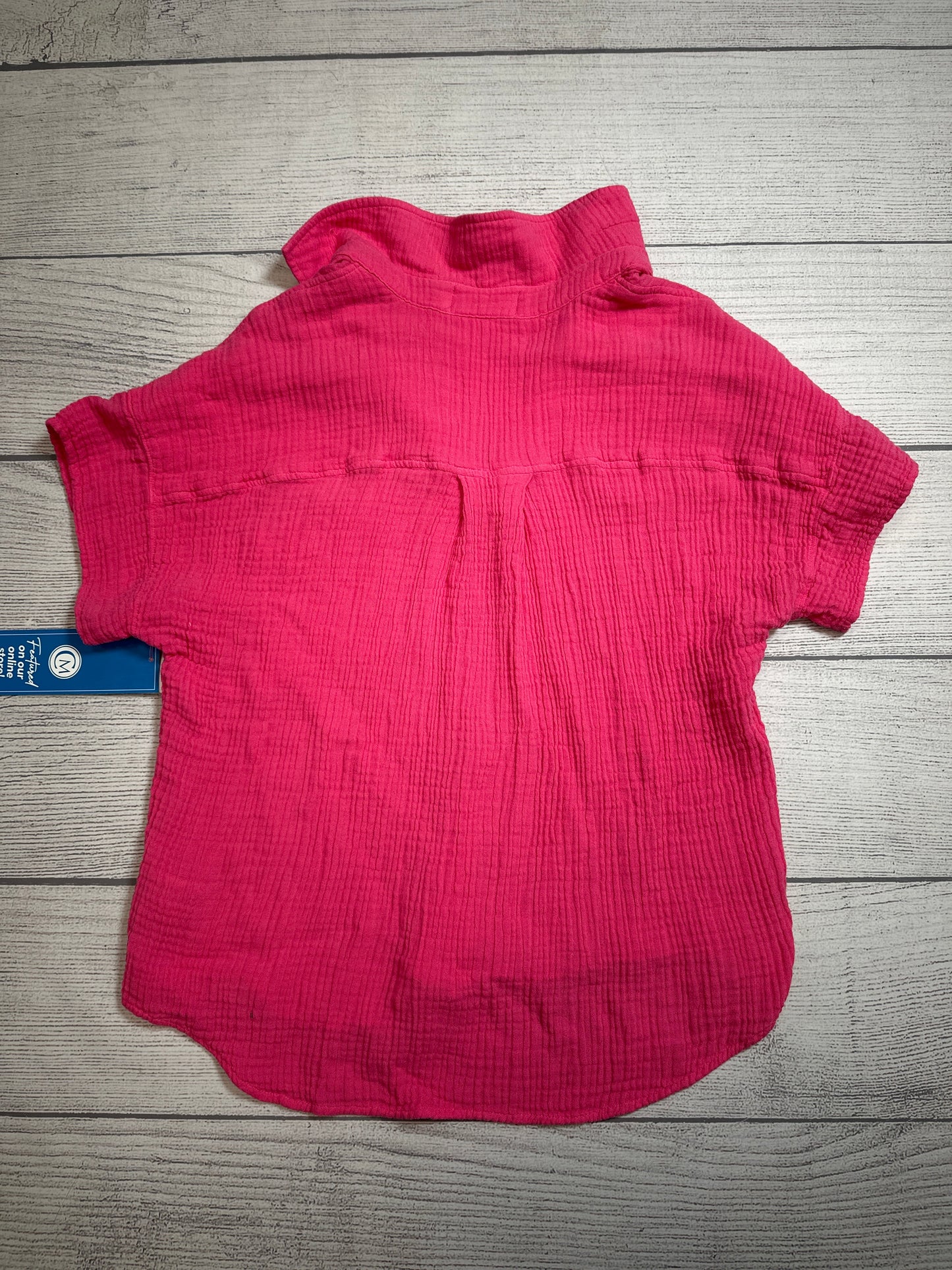 Top Short Sleeve By Cloth & Stone In Pink, Size: S