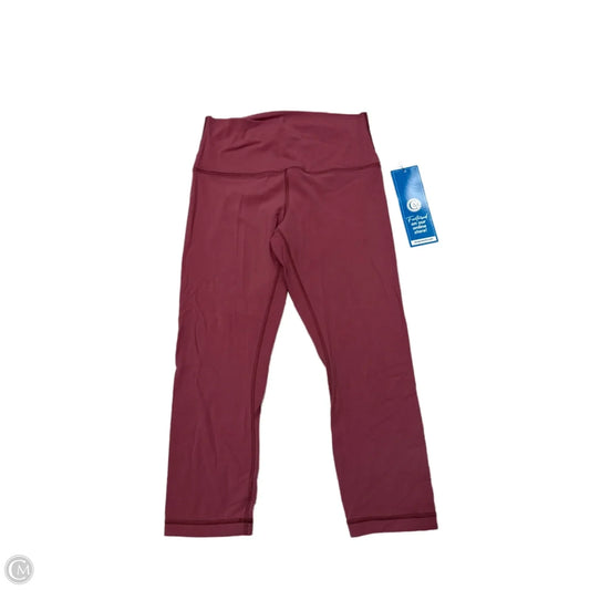 Athletic Capris By Lululemon In Mauve, Size: 8