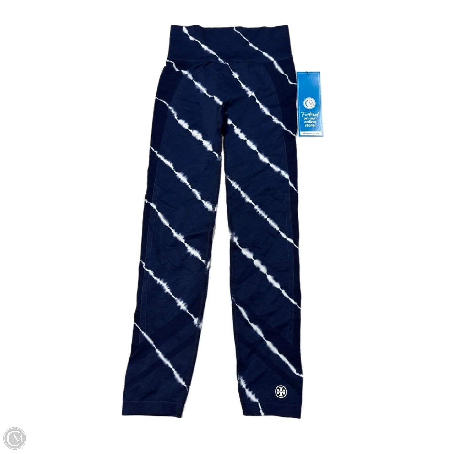 Athletic Leggings By Tory Burch In Navy, Size: Sp