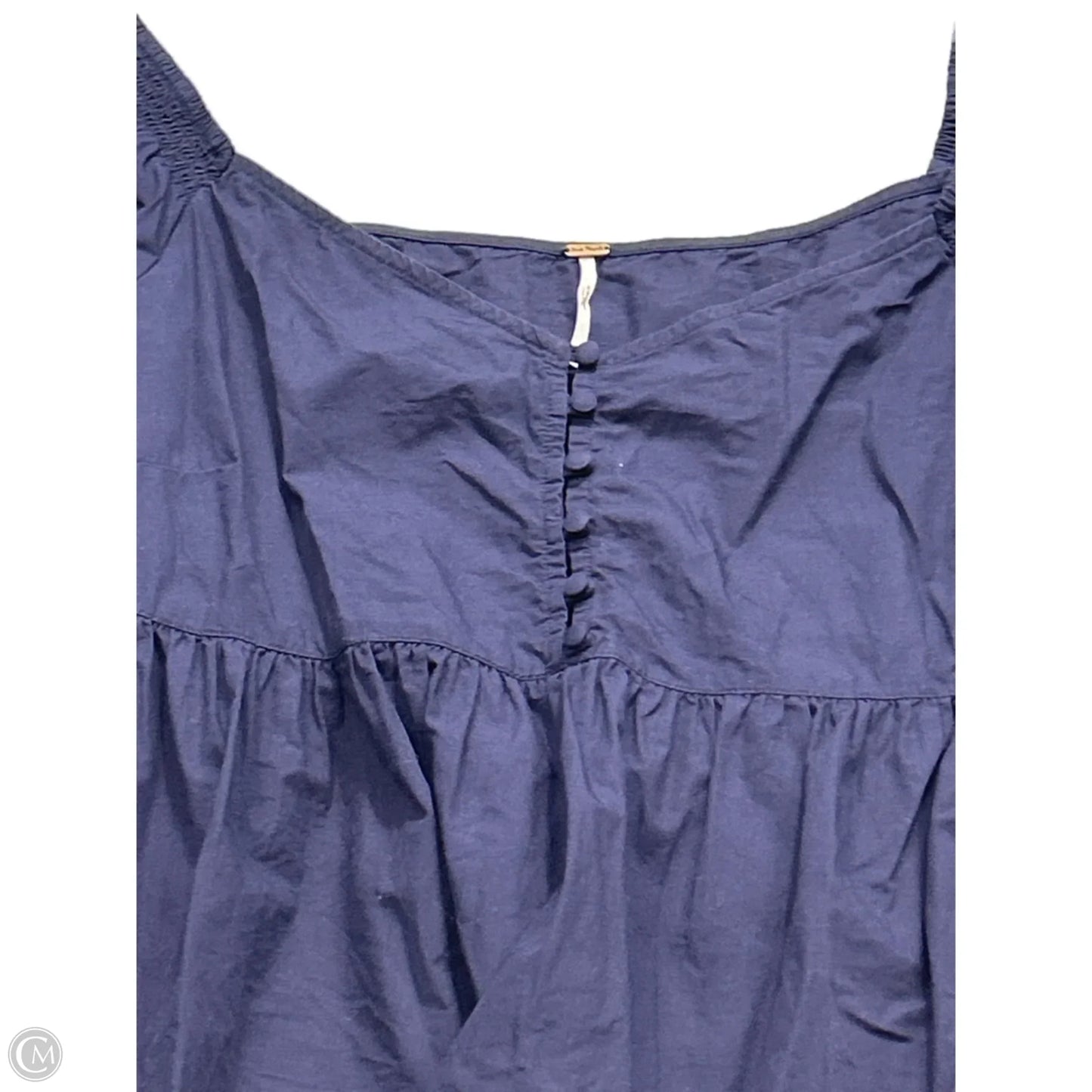 Top Short Sleeve By Free People In Navy, Size: L