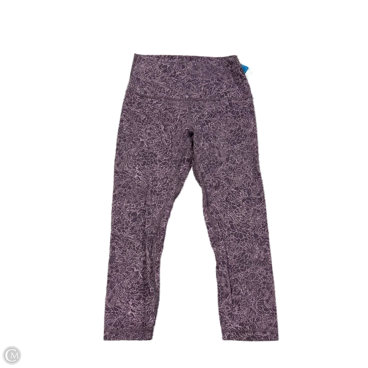 Athletic Capris By Lululemon In Purple, Size: 6