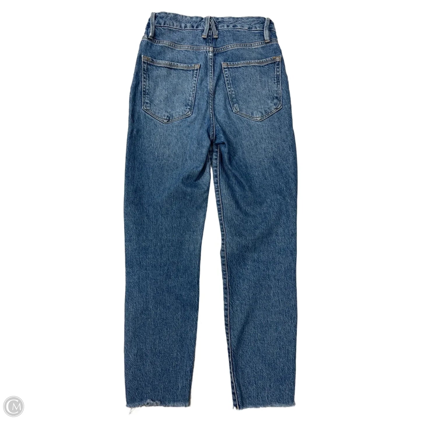 Jeans Straight By Good American In Blue Denim, Size: 2