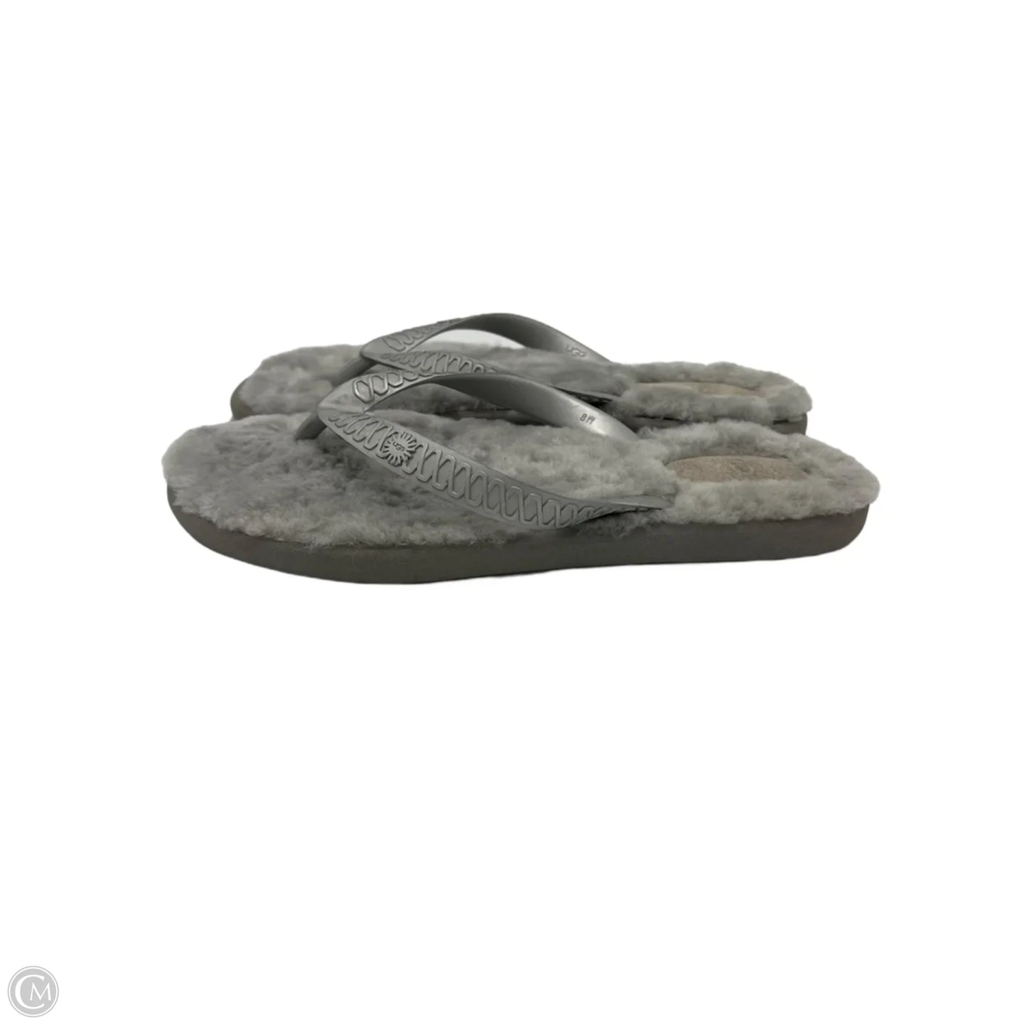 Sandals Designer By UGG In Grey, Size: 8