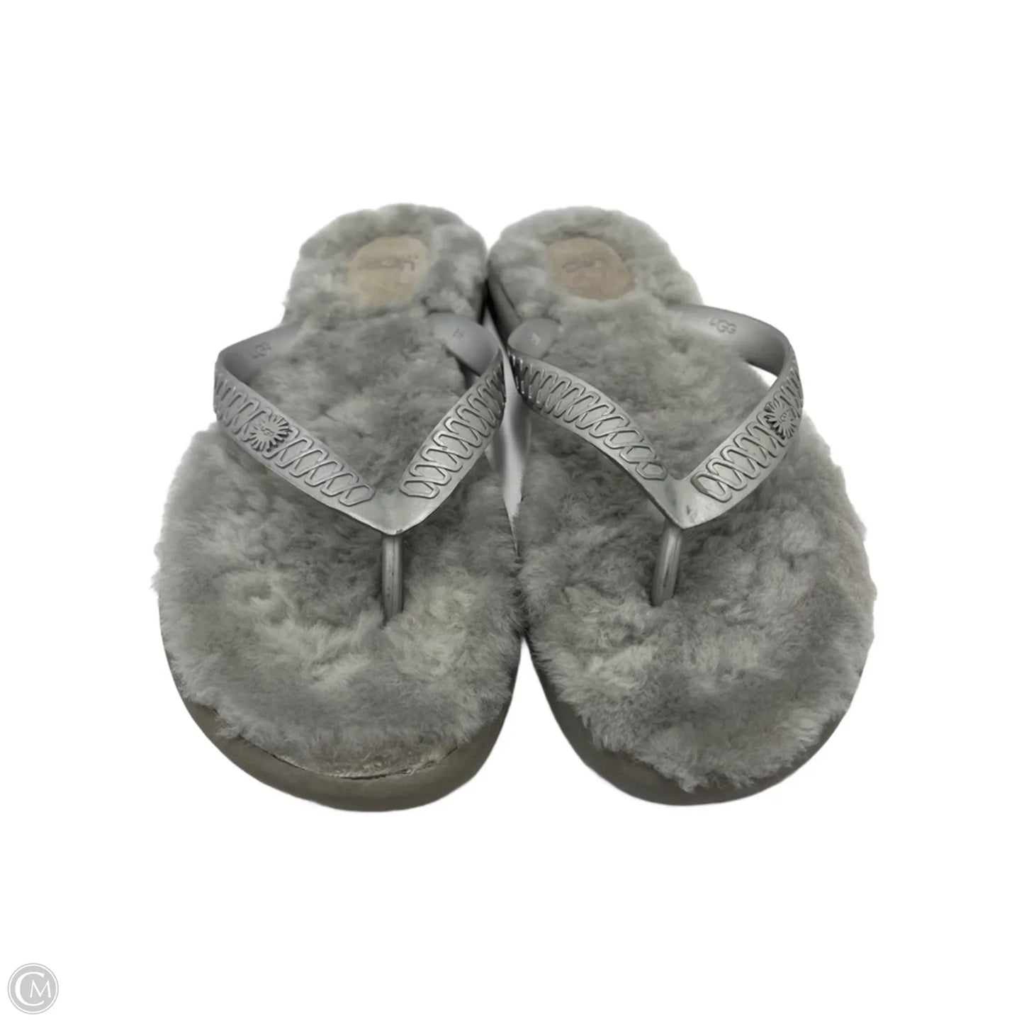 Sandals Designer By UGG In Grey, Size: 8