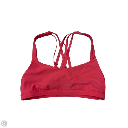 Athletic Bra By Lululemon In Pink, Size: 6