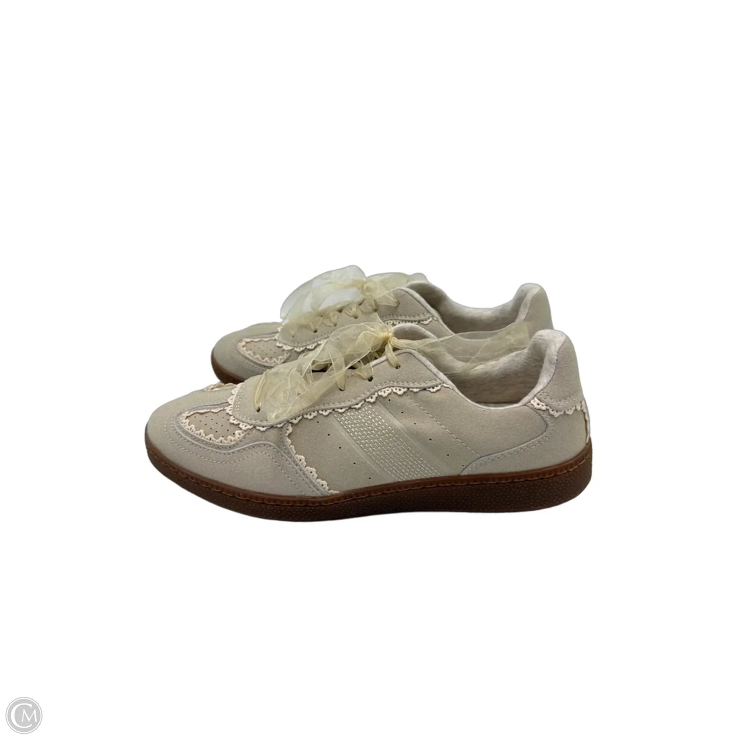 Shoes Sneakers By Sincerely Jules In Grey & White, Size: 9