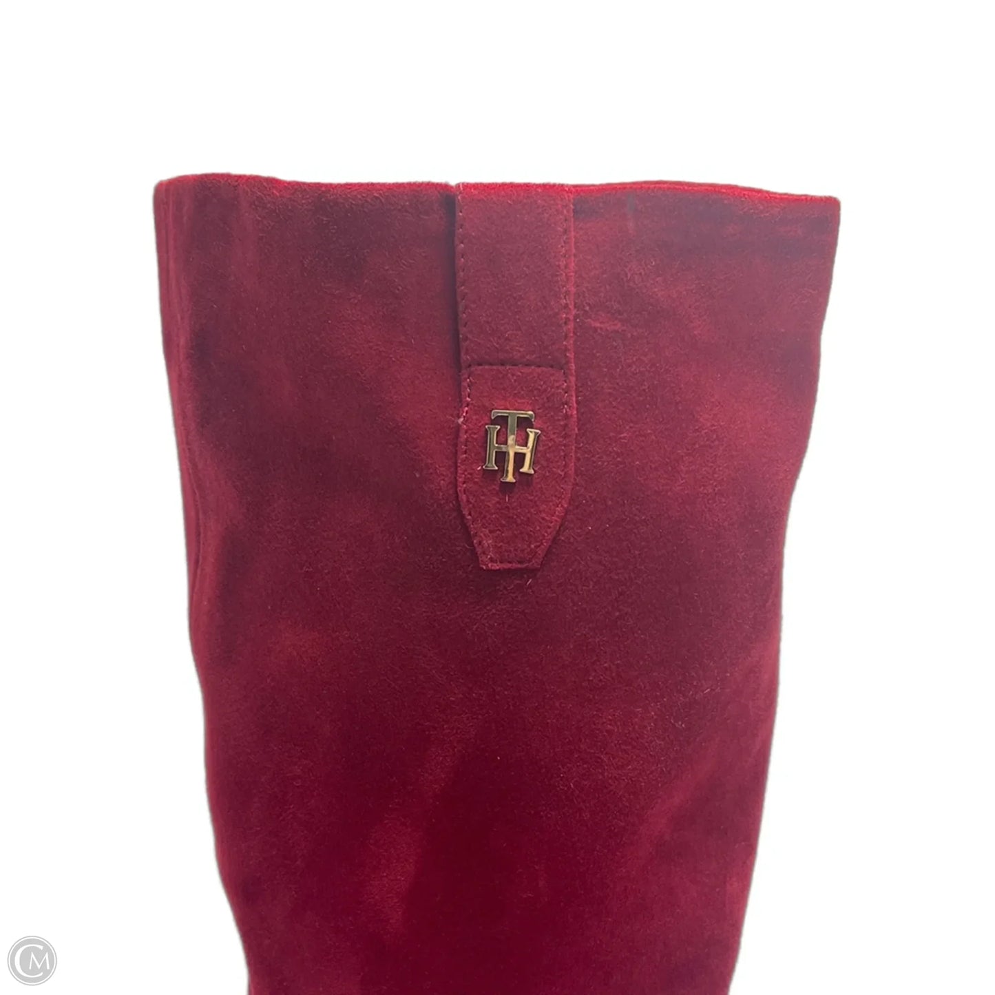 Boots Knee Heels By Tommy Hilfiger In Red, Size: 9