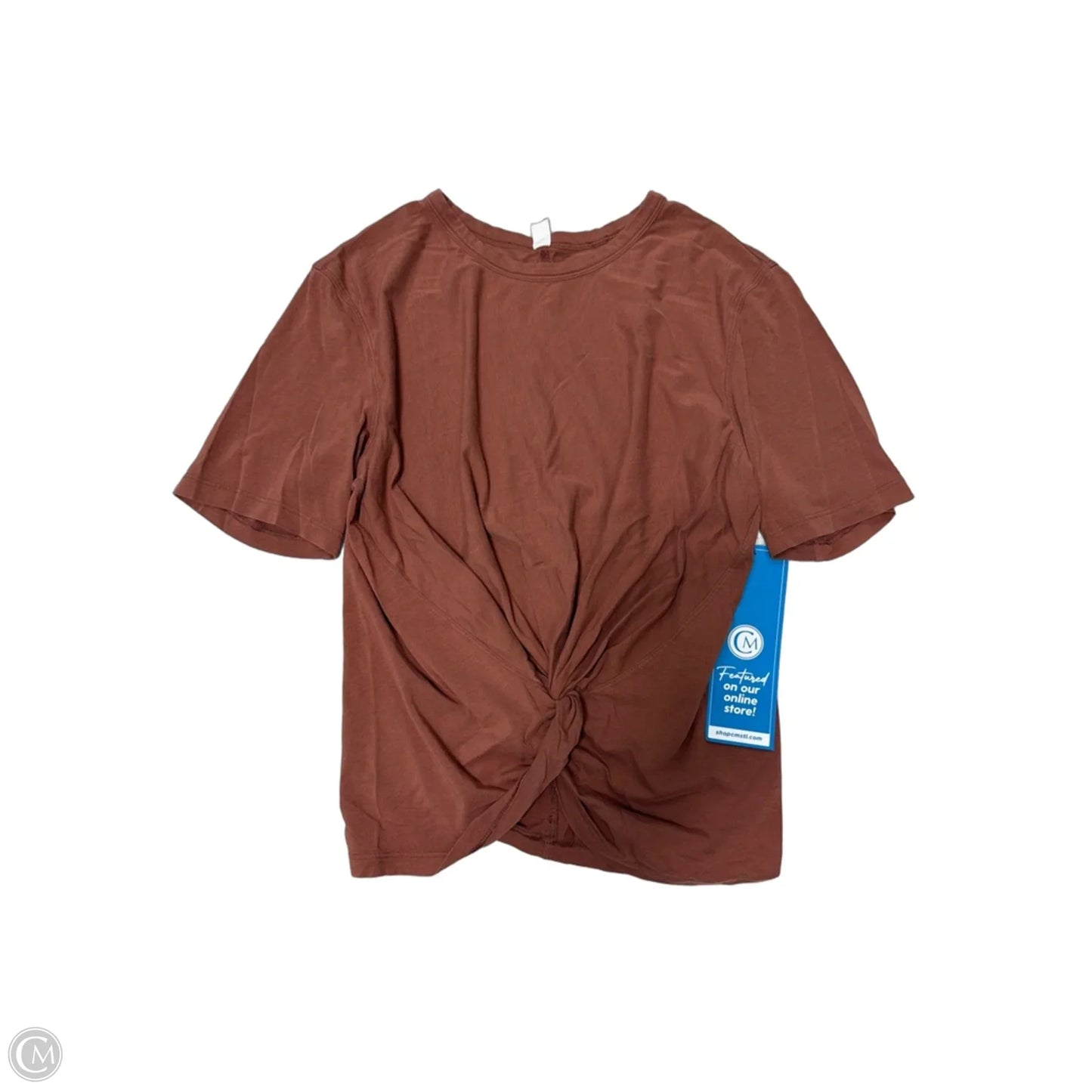 Top Short Sleeve By Lululemon In Orange, Size: S