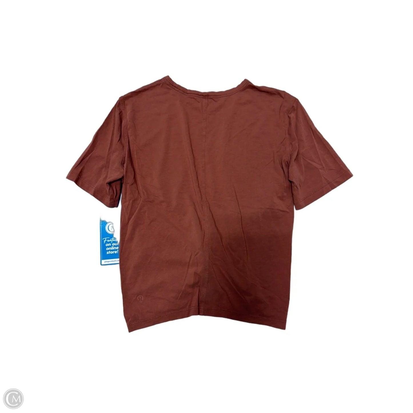 Top Short Sleeve By Lululemon In Orange, Size: S