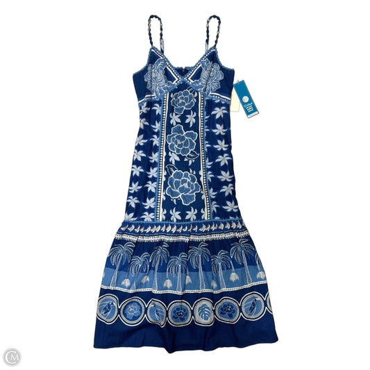 New! Dress Designer By Caroline Constas In Blue, Size: M