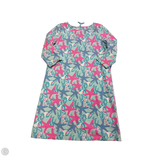 Dress Casual Short By Vineyard Vines In Blue & Pink, Size: L