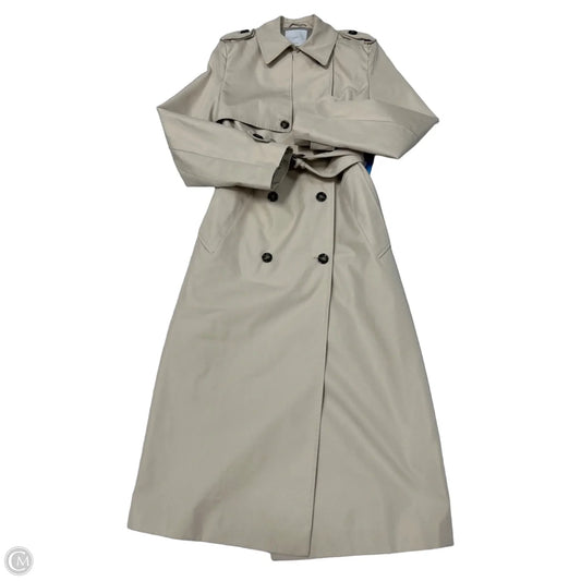 MNG Beige Double-Breasted Trench Coat, Size XS