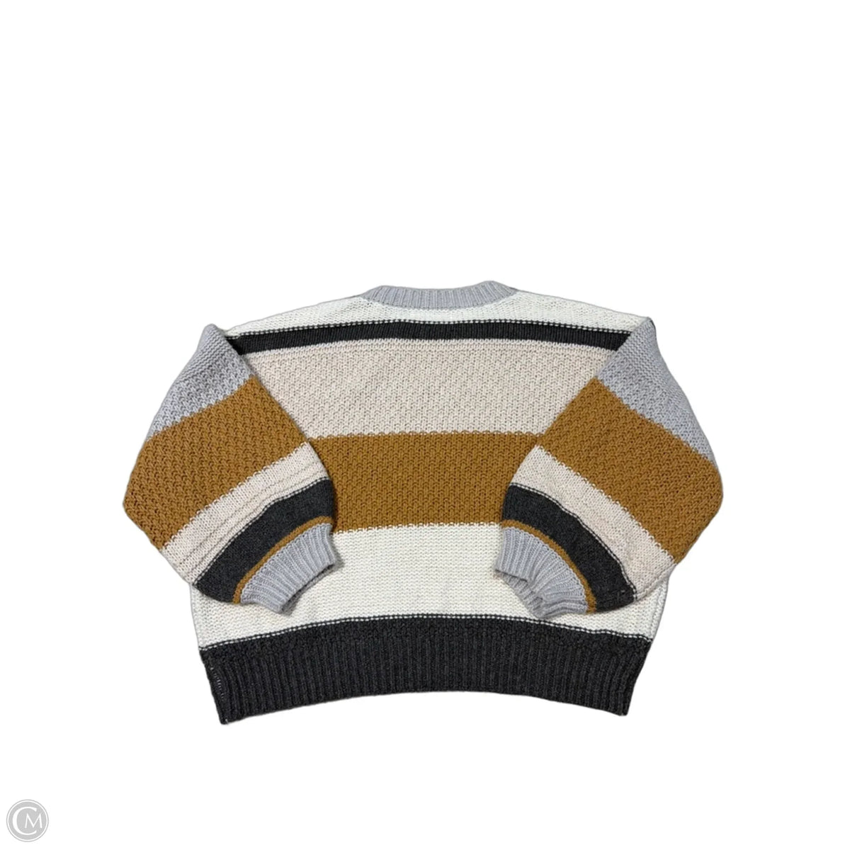 Mod Sweater in Cream & Yellow, Size S