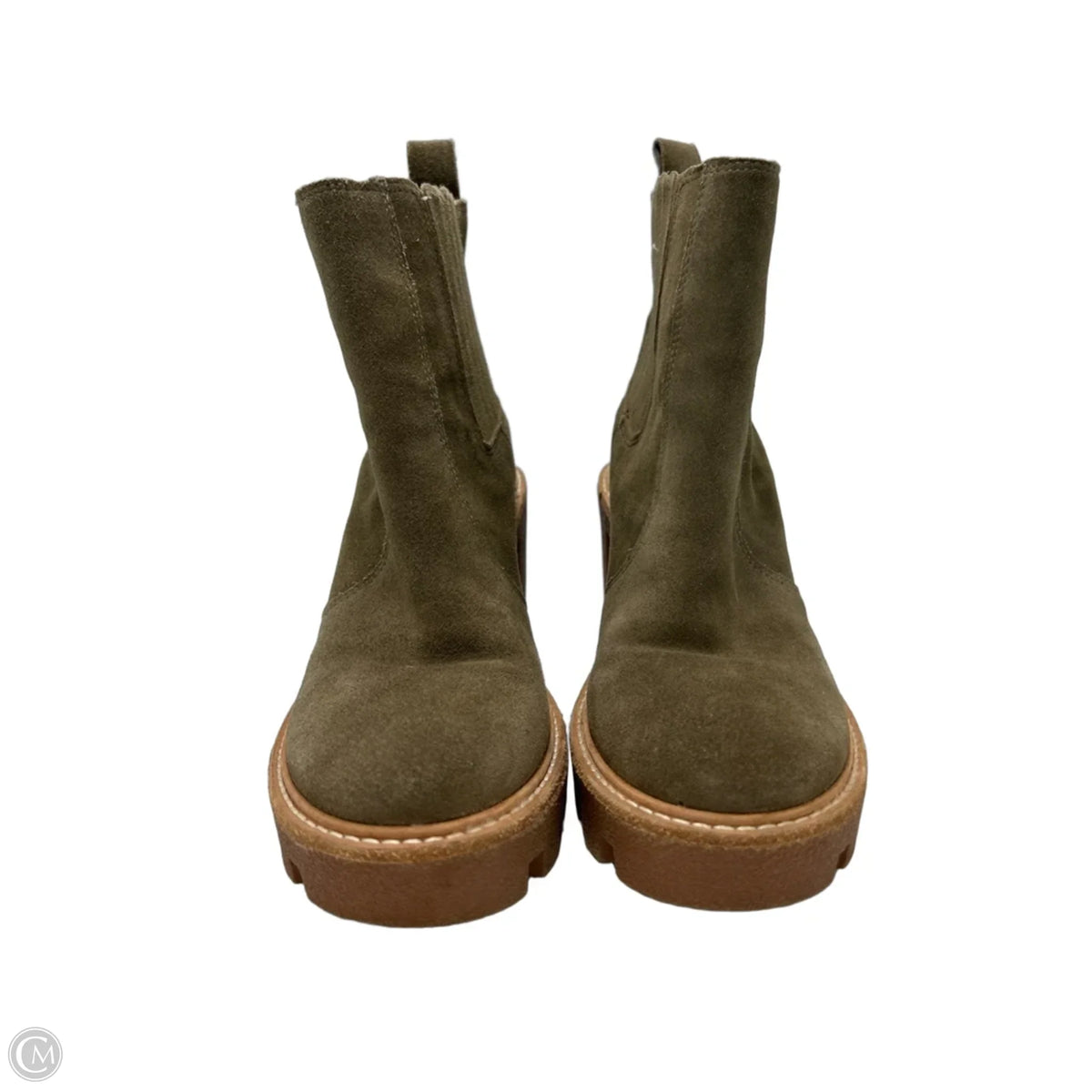 Gianni Bini Heeled Ankle Boots in Tan, Size 7