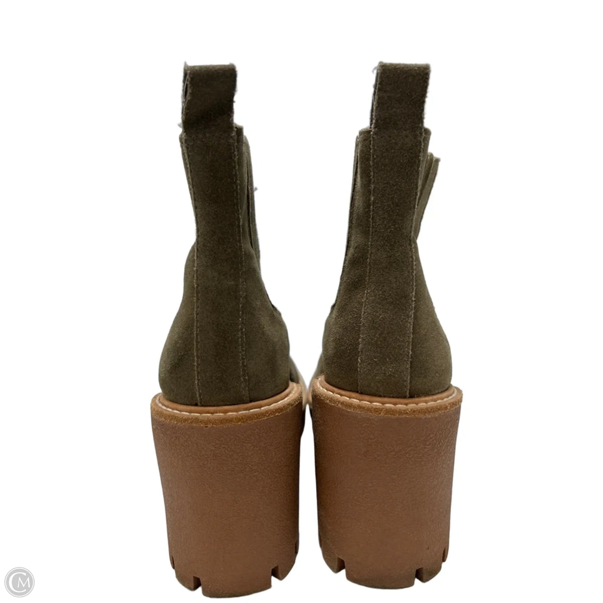 Gianni Bini Heeled Ankle Boots in Tan, Size 7