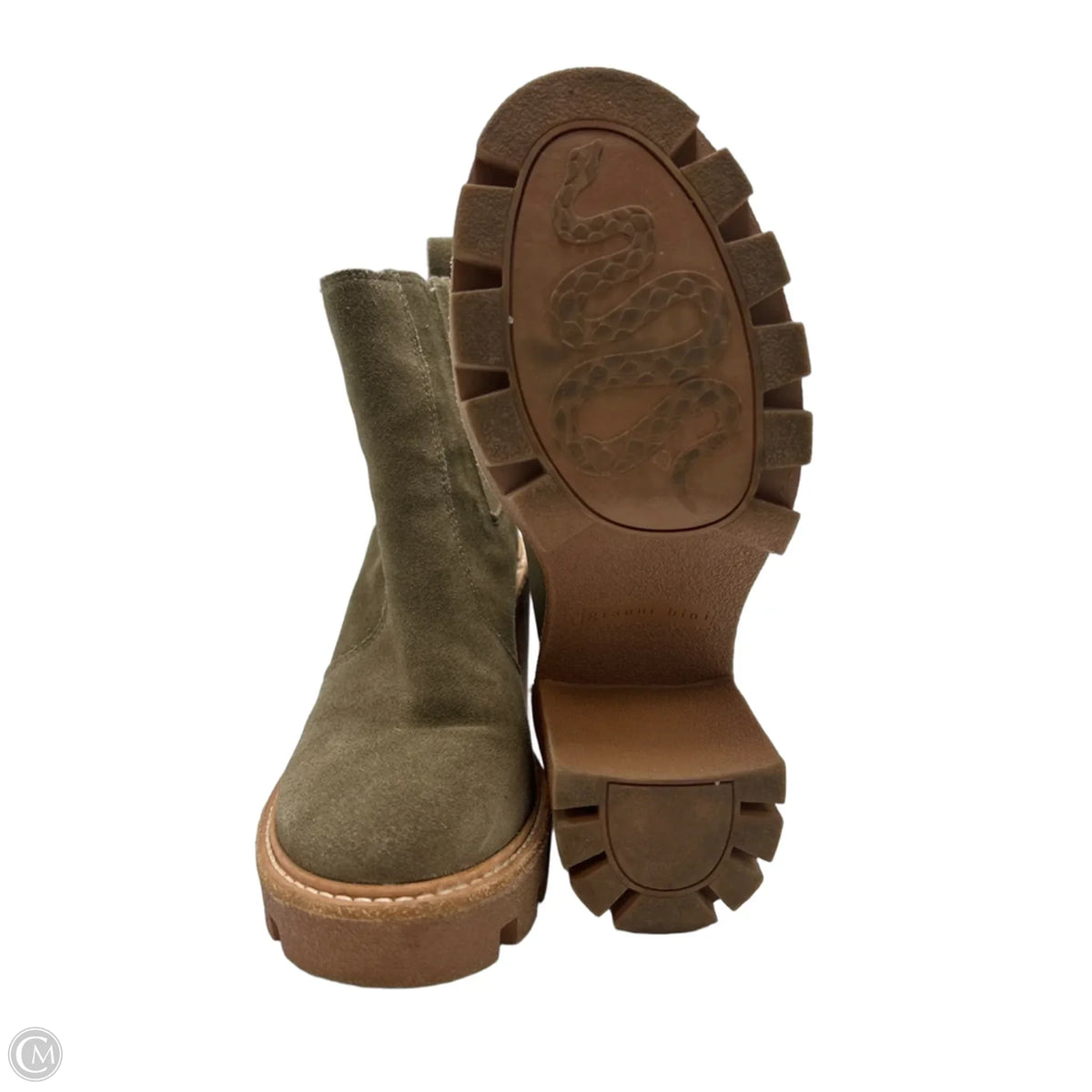 Gianni Bini Heeled Ankle Boots in Tan, Size 7