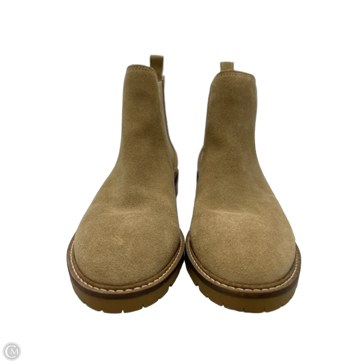 Steve Madden Flat Ankle Boots in Tan, Size 8