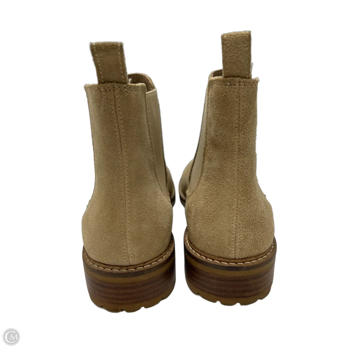 Steve Madden Flat Ankle Boots in Tan, Size 8