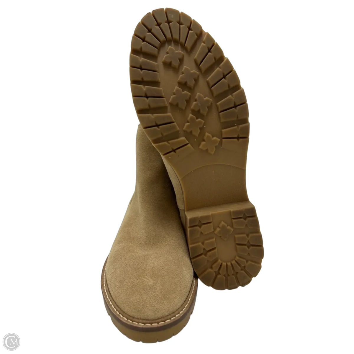 Steve Madden Flat Ankle Boots in Tan, Size 8
