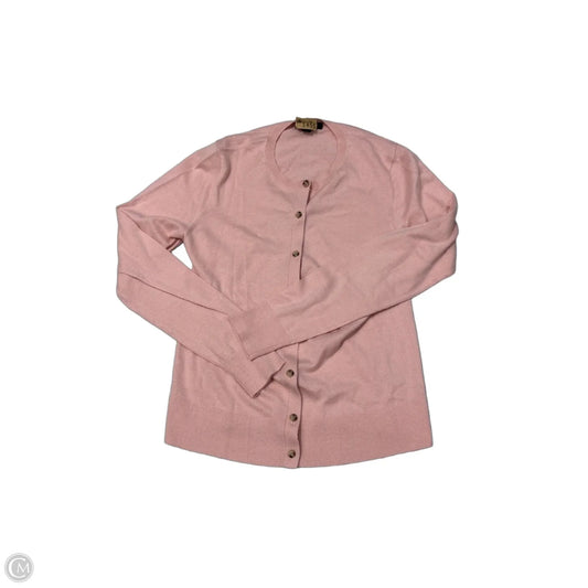 Ann Taylor Cardigan Sweater in Pink, Size M