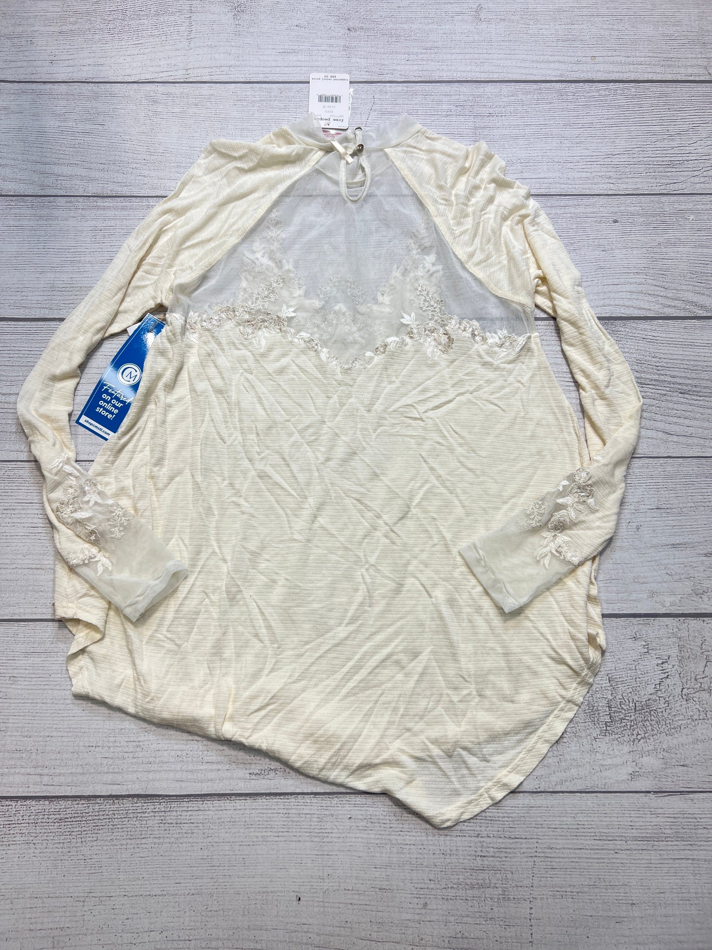 New! Top Long Sleeve By Free People In Cream, Size: M