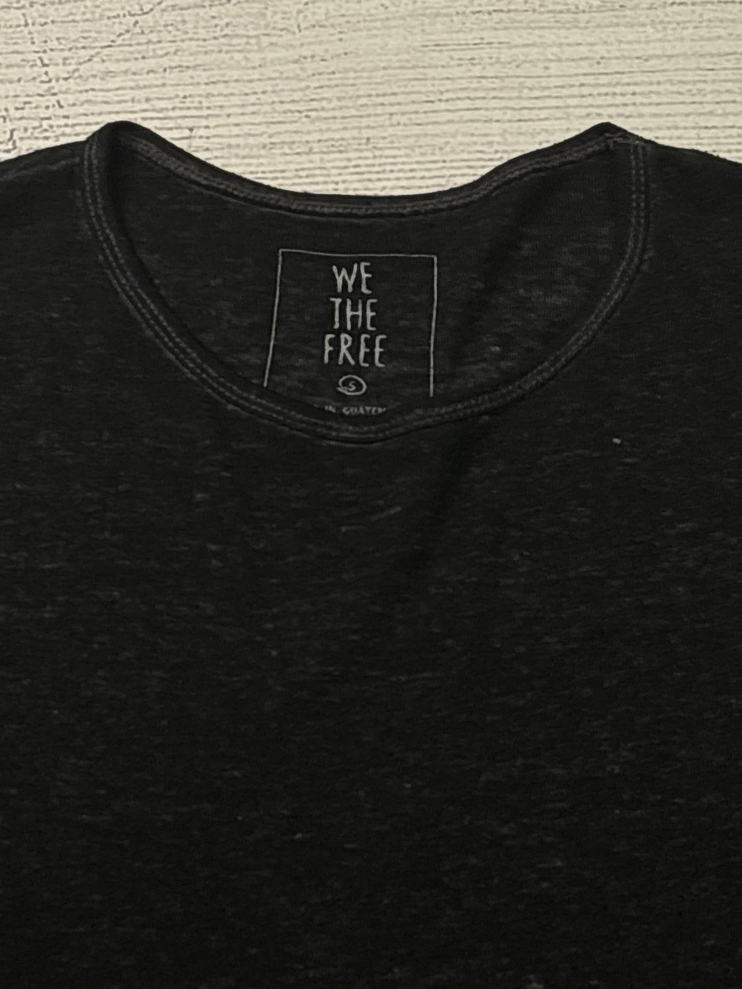 Top Short Sleeve By Free People In Black, Size: S