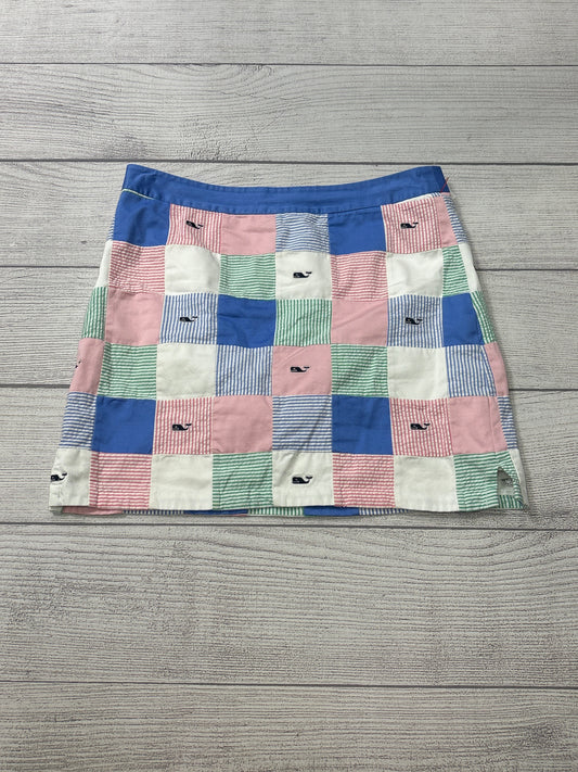 Skirt Mini & Short By Vineyard Vines In Blue & White, Size: M