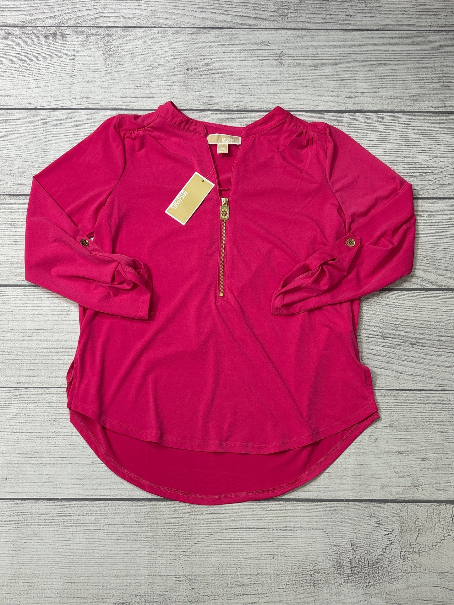 Top Long Sleeve By Michael By Michael Kors In Pink, Size: M