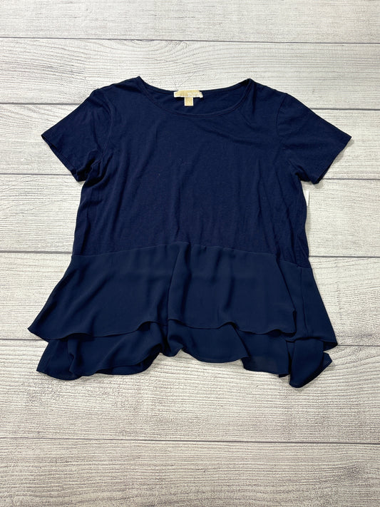 Top Short Sleeve By Michael By Michael Kors In Navy, Size: L