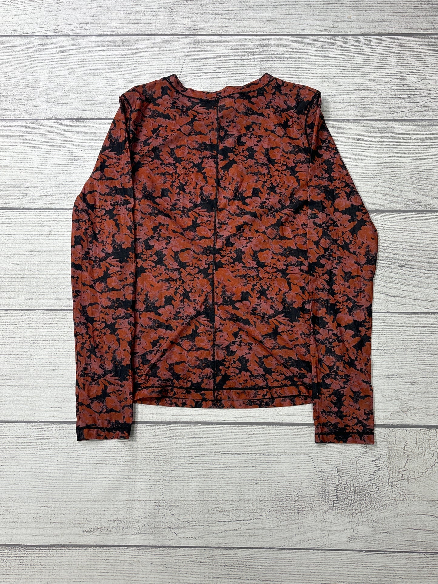 Top Long Sleeve By Free People In Orange, Size: M