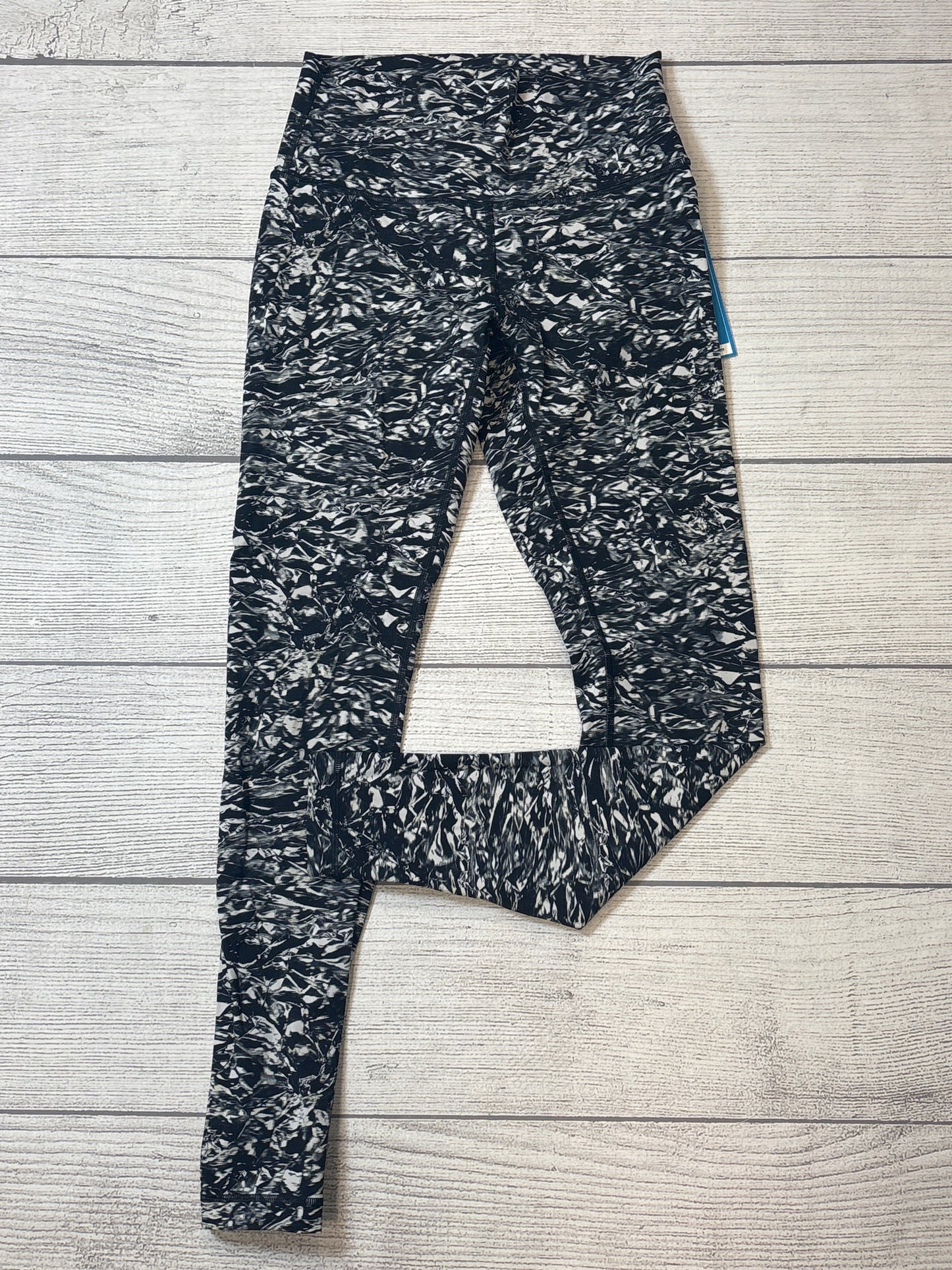Athletic Leggings By Lululemon In Black & White, Size: S