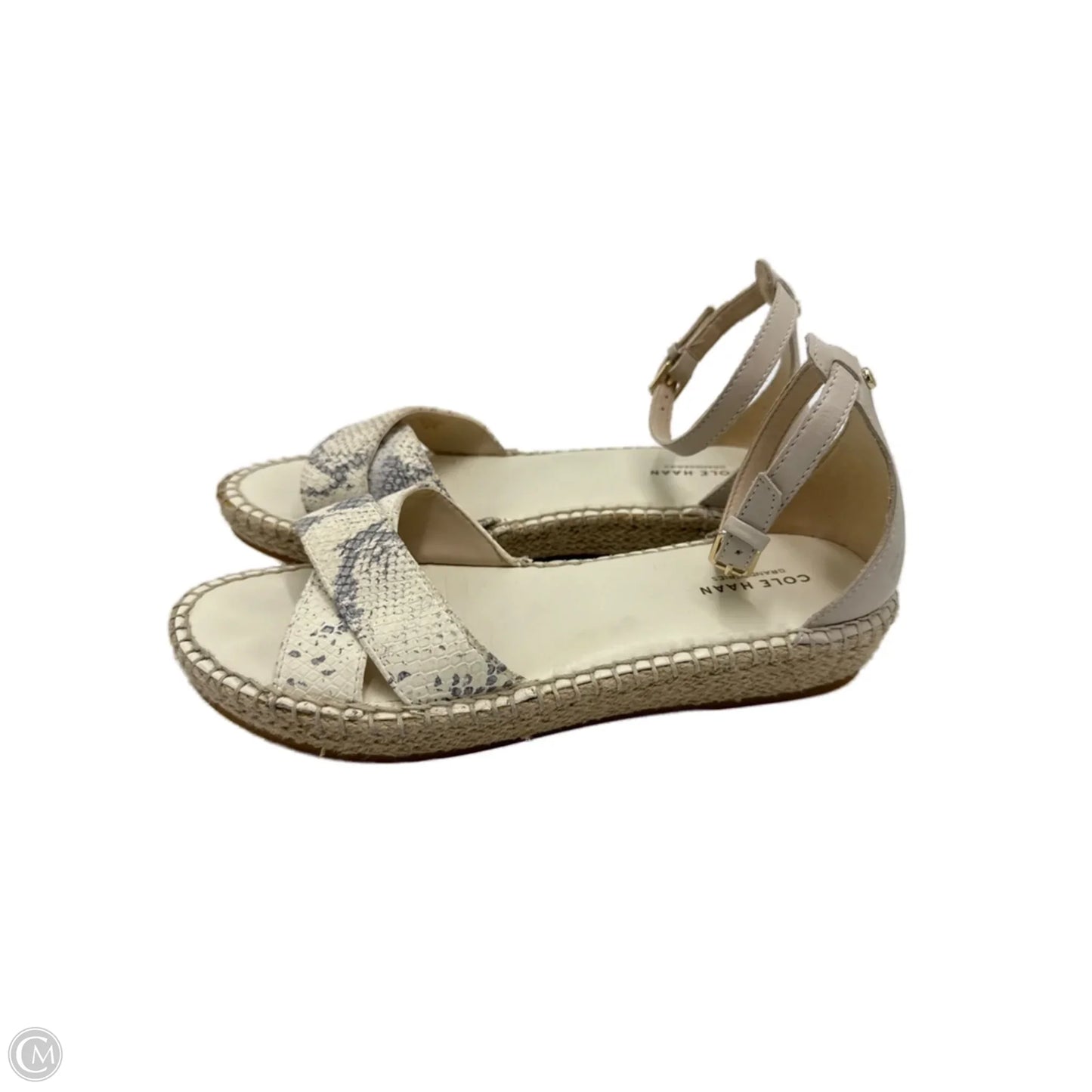 Sandals Designer By Cole-Haan In Cream, Size: 8.5