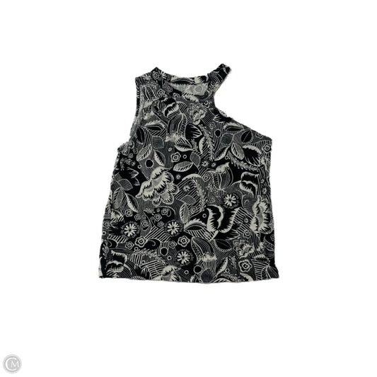 Top Sleeveless By Anthropologie In Black & White, Size: S