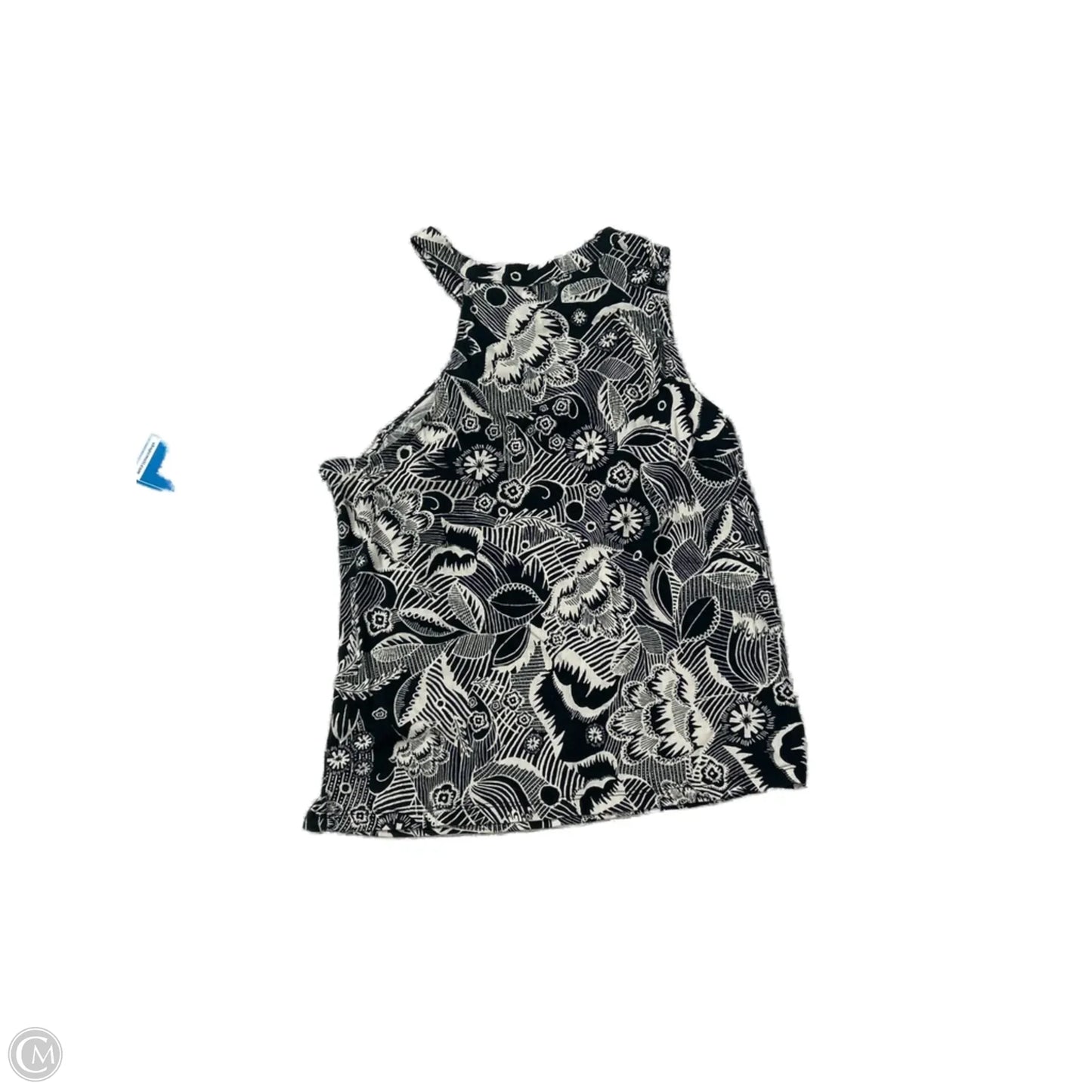 Top Sleeveless By Anthropologie In Black & White, Size: S