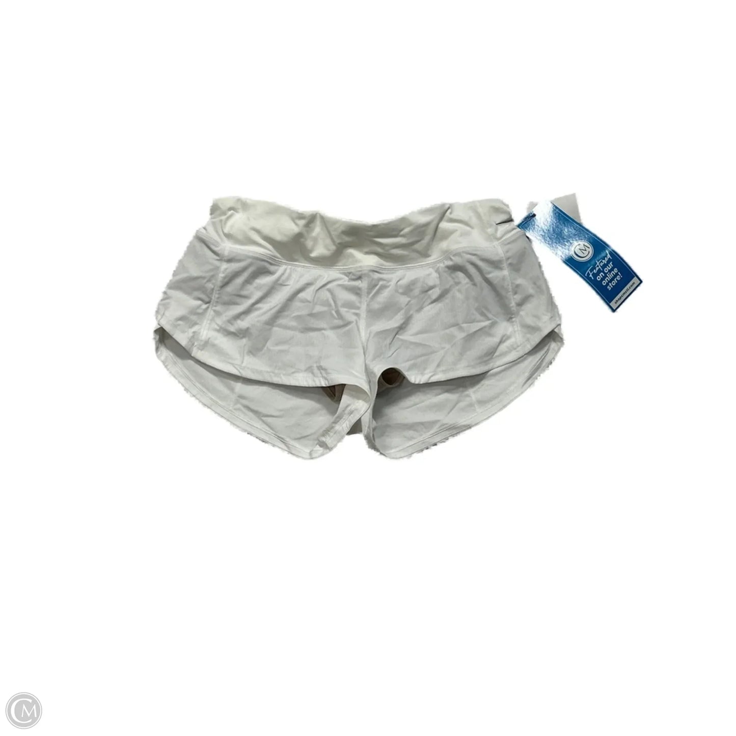 Athletic Shorts By Lululemon In White, Size: S