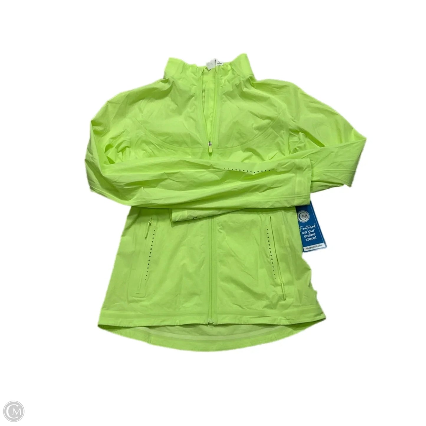 Athletic Jacket By Lululemon In Yellow, Size: S