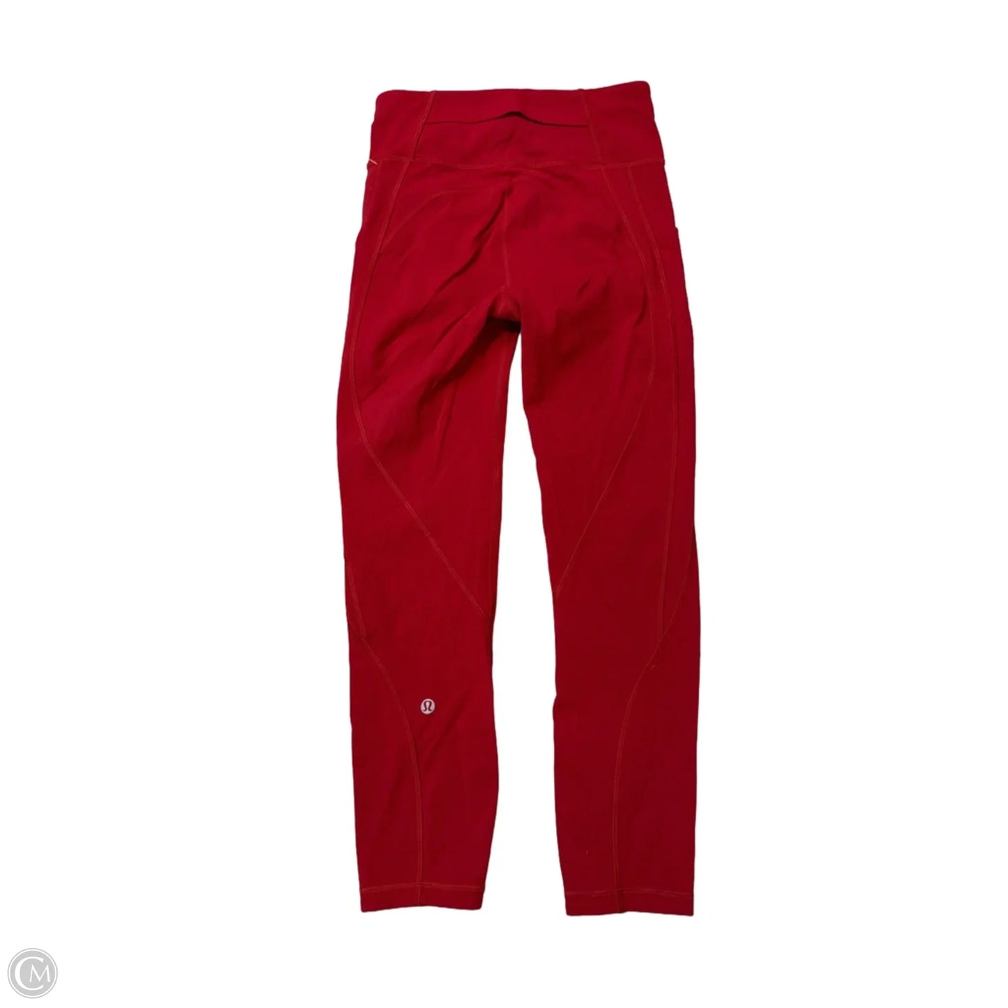 Athletic Leggings By Lululemon In Red, Size: S