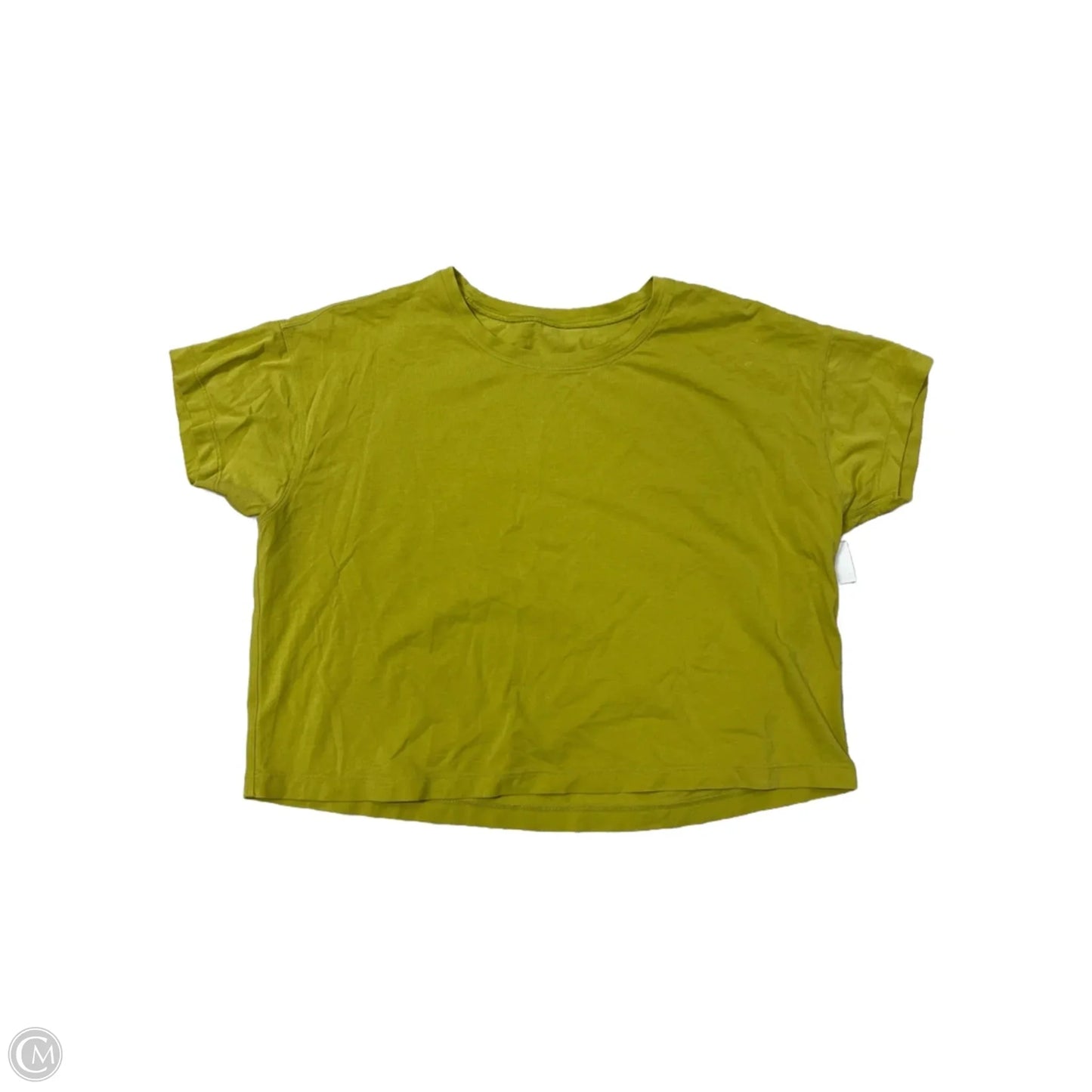 Athletic Top Short Sleeve By Lululemon In Green, Size: S
