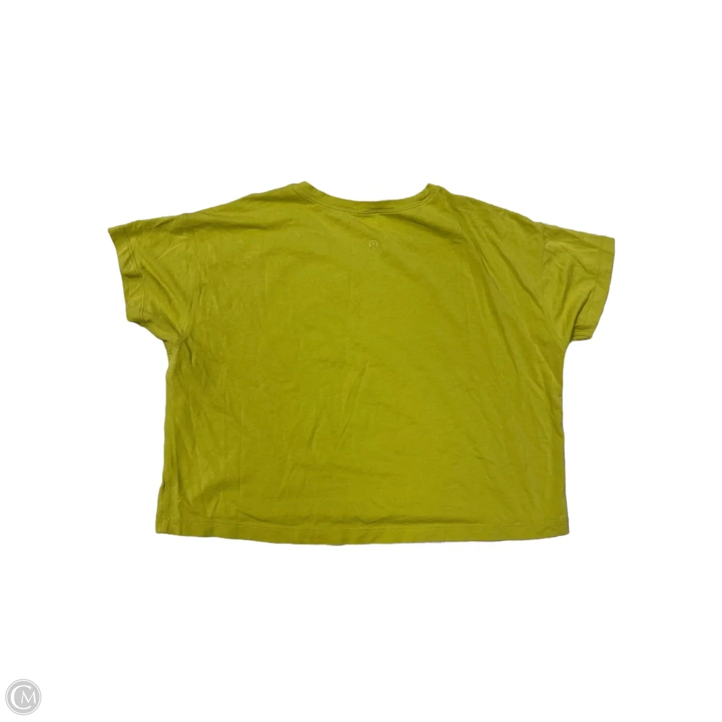 Athletic Top Short Sleeve By Lululemon In Green, Size: S